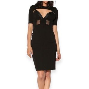 Stylestalker Black Bodycon Cut Out Dress, Size Take Me Out Dress